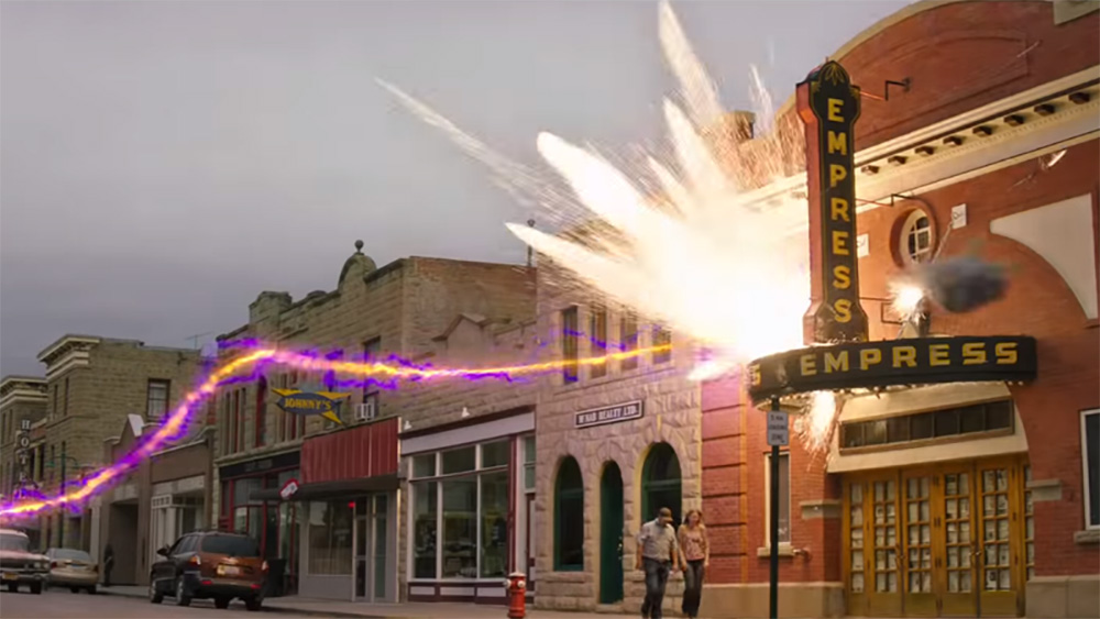 Historic Main Street and the Empress Theatre in Fort Macleod as featured in the Ghostbusters, Afterlife Film | Sony Pictures