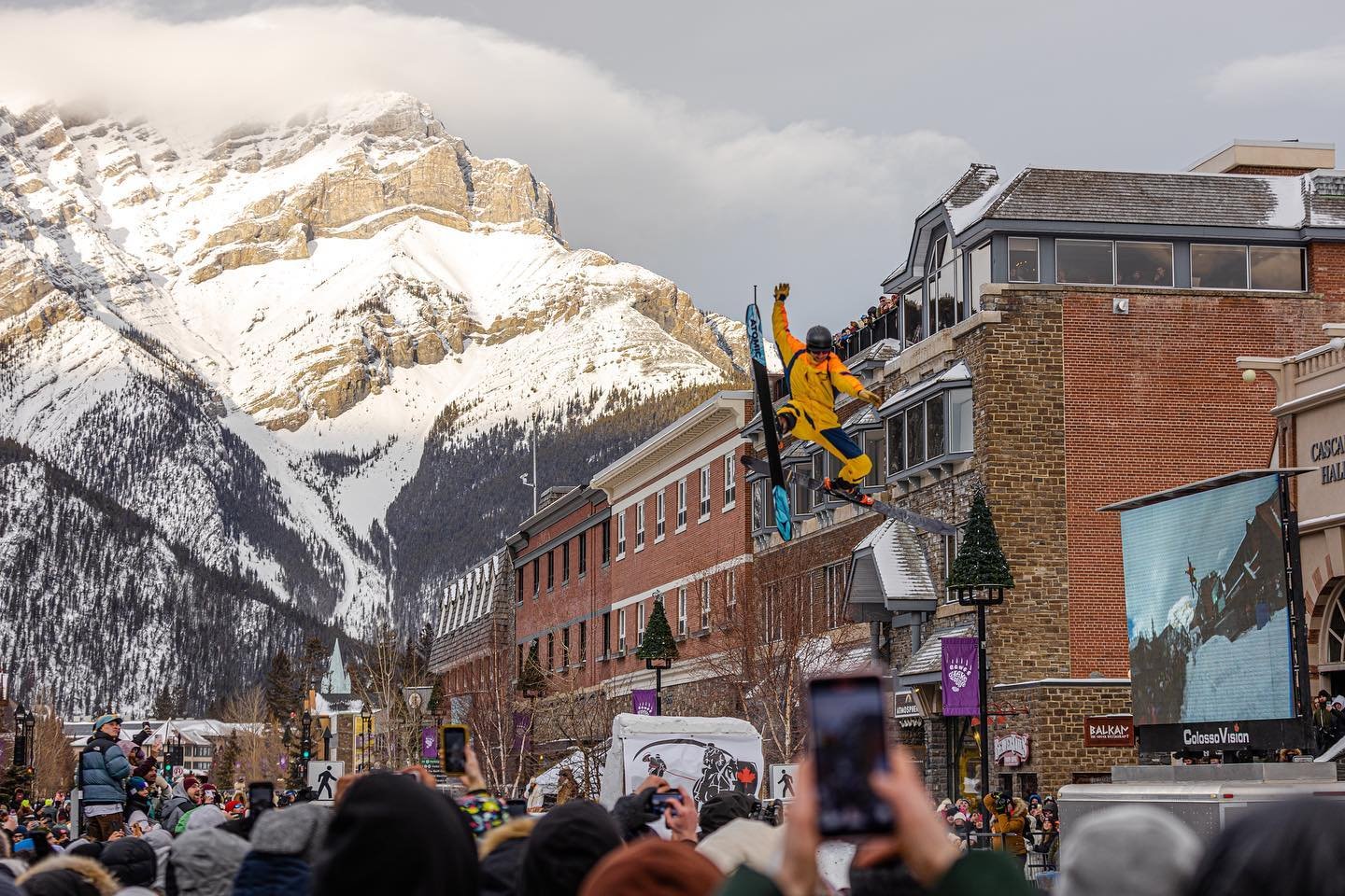 Skijoring tricks at Banff Snow Days Festival 2024 | Tysen Fehr | Instagram