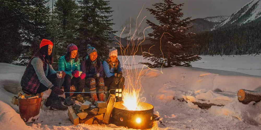 Cozy fires and no crowds reward intrepid winter campers | Mount Engadine Lodge | Travel Alberta