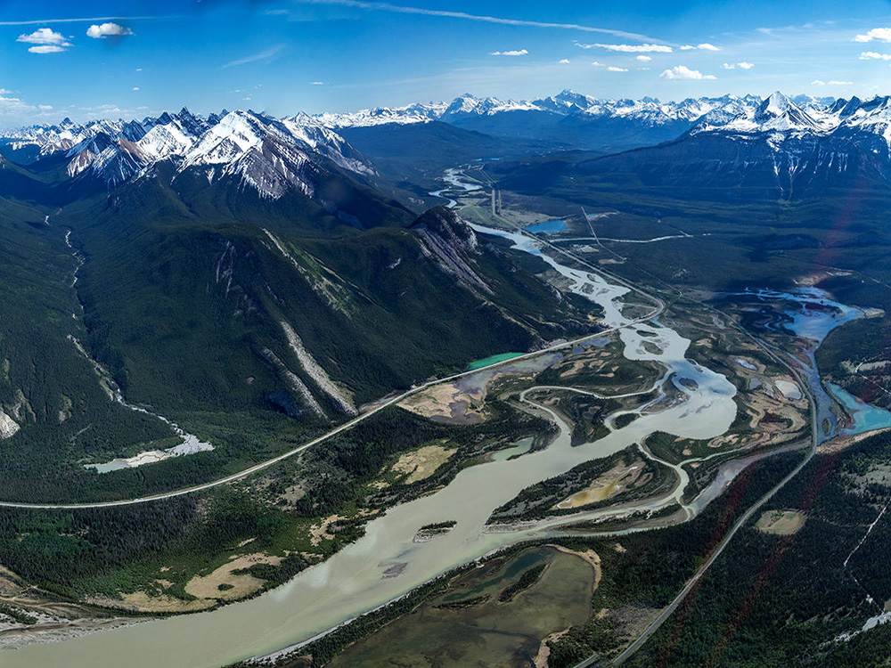 The Athabasca River enjoys some protection within Jasper National Park as a Natural Heritage River within the park | Canadian Heritage River Systems
