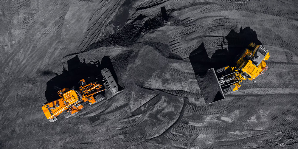 Aerial view of an open-pit coal mine | The Narwhal