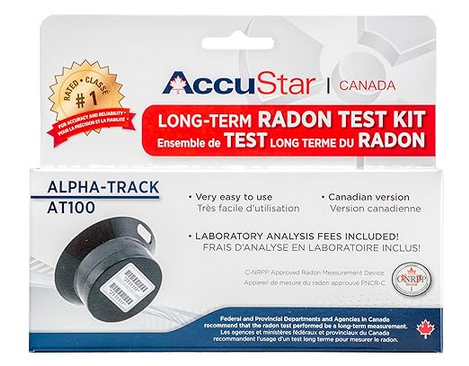 Example of a radon testing kit that can be bought on Amazon for $46.50  Amazon