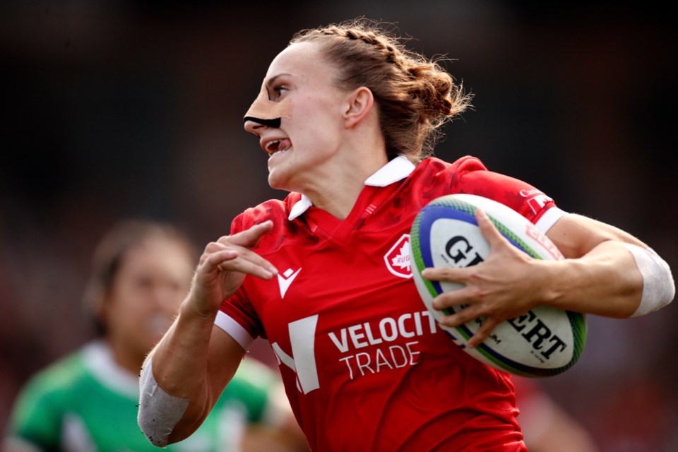 Krissy Scurfield gritting through the pain of a broken nose to play out an Olympic Qualification match against Mexico | Rugby Canada