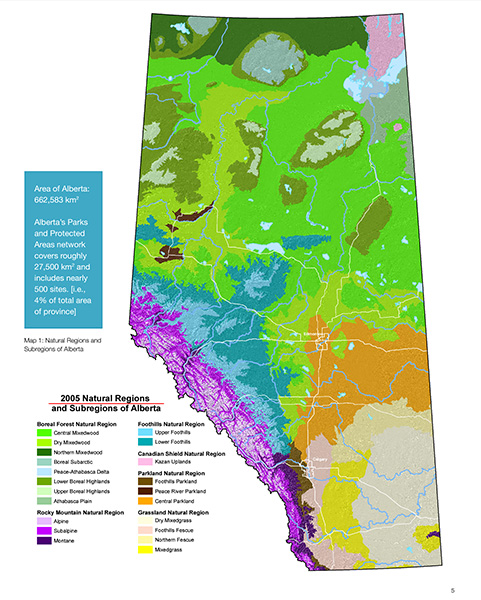 Alberta’s natural regions and subregions | Alberta Government