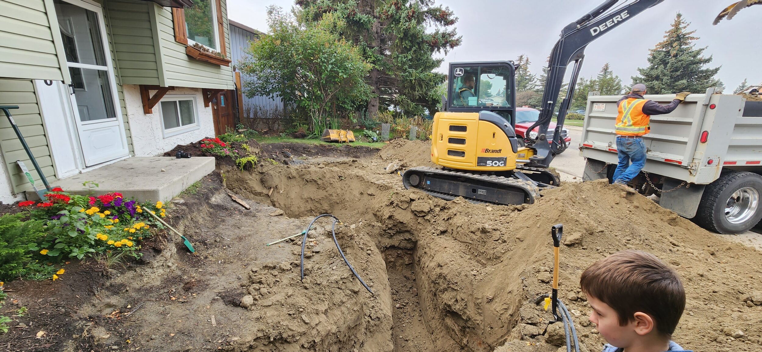 The installation of the geothermal heat pumps earthworks | Samantha Shannon
