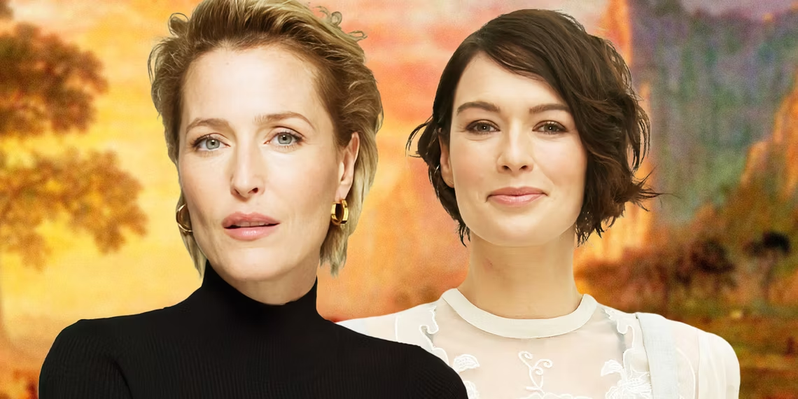 Gillian Anderson, and Lena Headey in The Abandons | Collider
