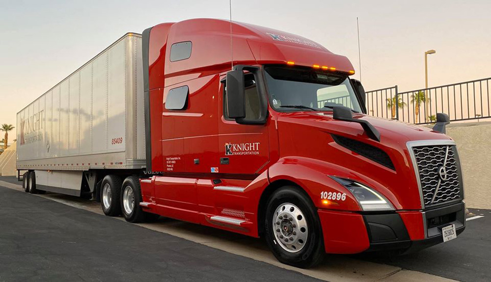 Semi trucks are capable of carrying up to 80,000 pounds | Knight Transportation