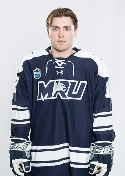 Connor Bouchard, who plays forward for the Cougars | MRU Cougars