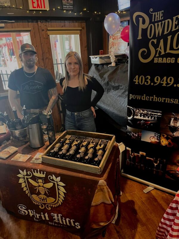 The Powderhorn Saloon's booth at Taste of Bragg Creek | Taste of Bragg Creek