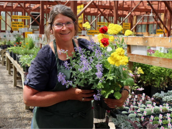 Katrina Diebel, owner of Vale's Greenhouse in Diamond Valley | Lorraine Hijalte | Calgary Herald
