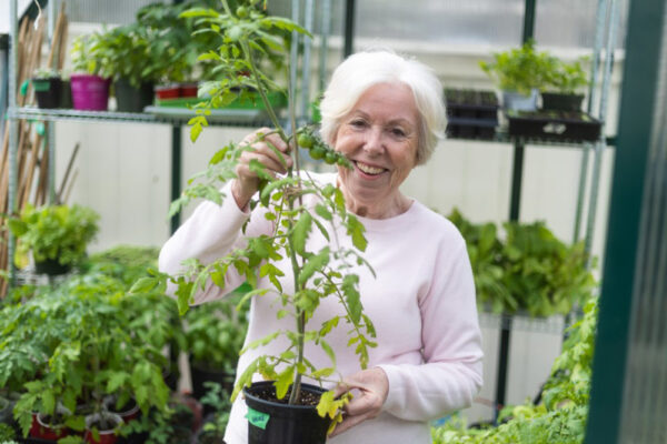 Sue Russell, President of the Okotoks Garden Club 